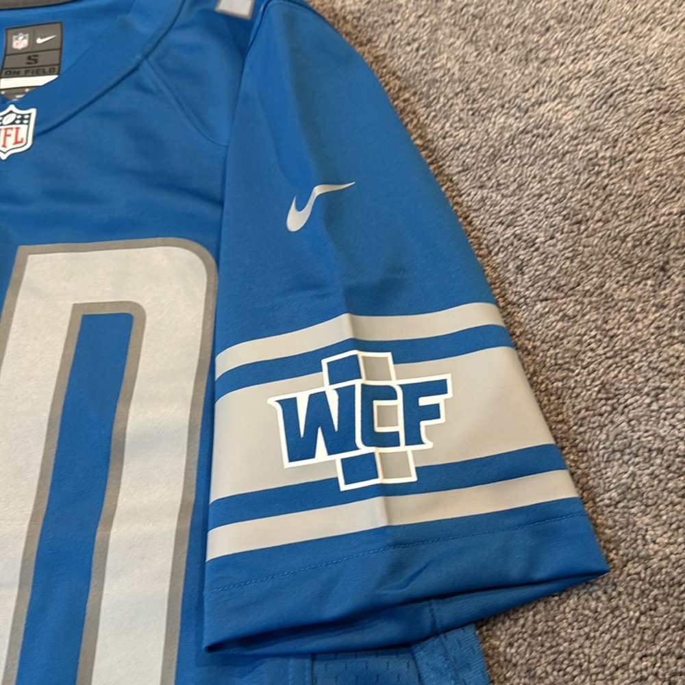 NFL Official - Detroit Lions Barry Sanders Nike Blue Game Retired Player Jersey. - Picture 4 of 6